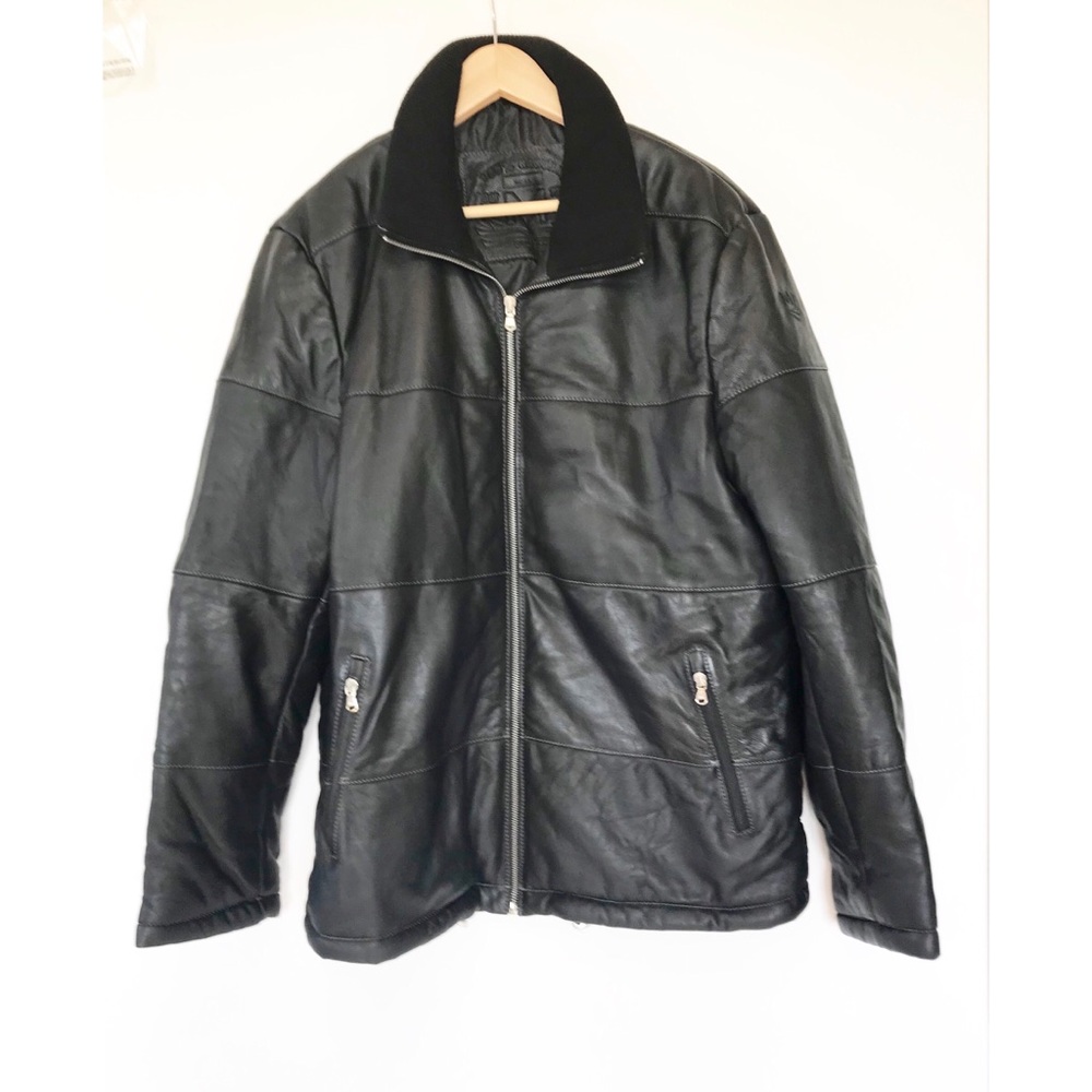 Mexx Lambskin winter puffer coat black M